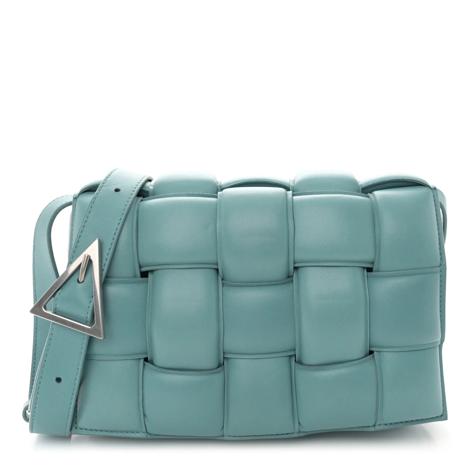 Nappa Maxi Intrecciato Padded Cassette Crossbody Bag Linoleum | FASHIONPHILE (US)