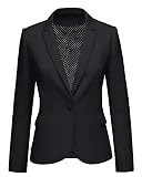 luvamia Women's Long Sleeve Formal Notch Lapel Button Down Blazer Pockets Jacket | Amazon (US)