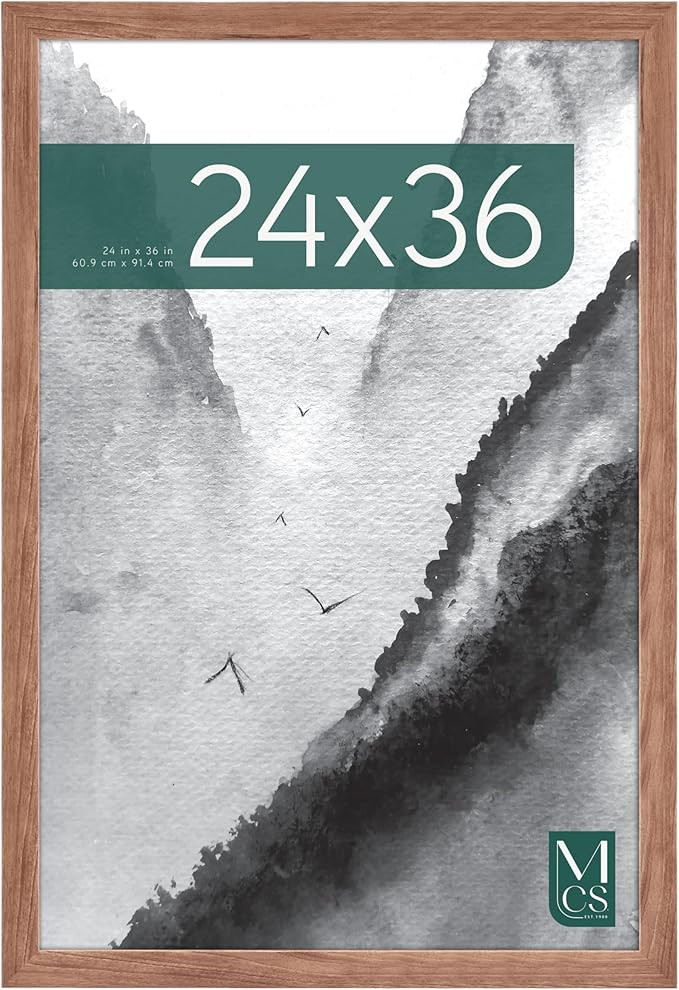 MCS Museum Poster Frame 24x36 Medium Oak, Vertical & Horizontal Wall Hanging Large Picture Frame ... | Amazon (US)