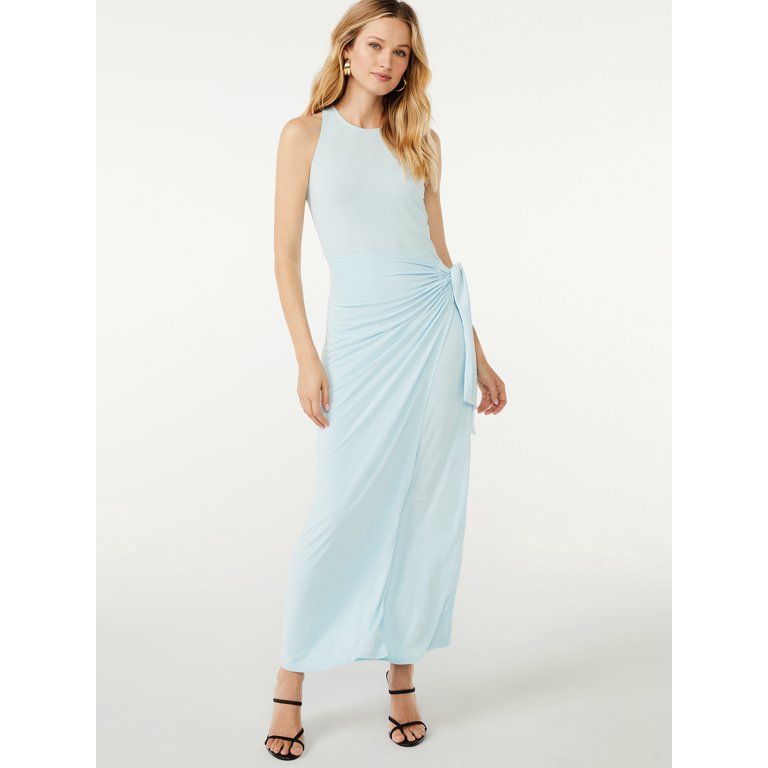 Scoop Women's Maxi Wrap Dress - Walmart.com | Walmart (US)