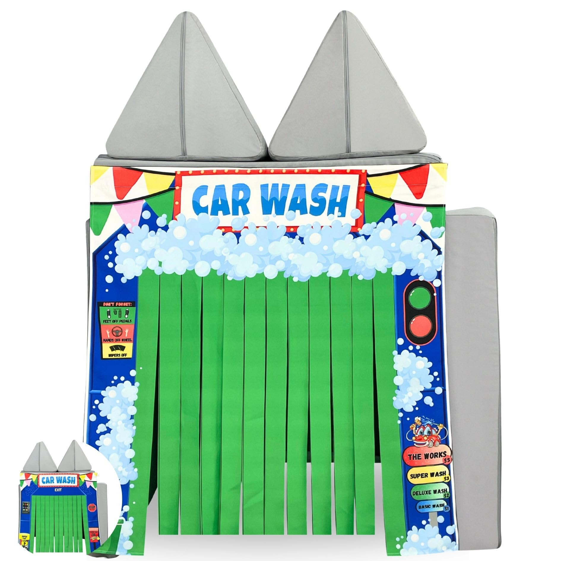 Couch Swag Play Panel for Childrens Foam Sofa Kids Couch (Car Wash) | Amazon (US)