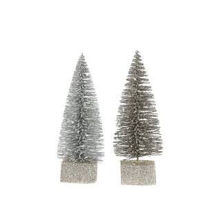 Assorted Silver & Snow 6.5" Mini Christmas Tabletop Brush Tree by Ashland® | Michaels Stores