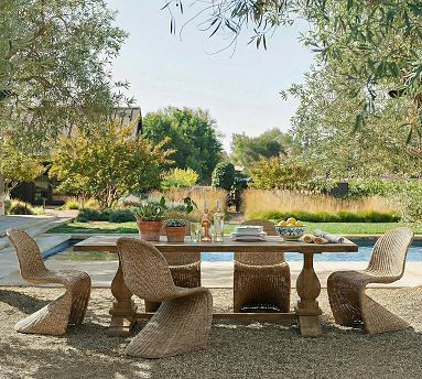 Wilder Reclaimed Teak Rectangular Outdoor Dining Table (111") | Pottery Barn (US)