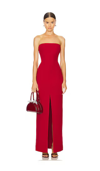 Bysha Maxi Dress in Ruby Black Tie Wedding Guest Dress Black Tie Formal Wedding Guest Dress Fall | Revolve Clothing (Global)