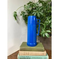 Vintage Blue Plastic Thermos. B1202 | Etsy (US)