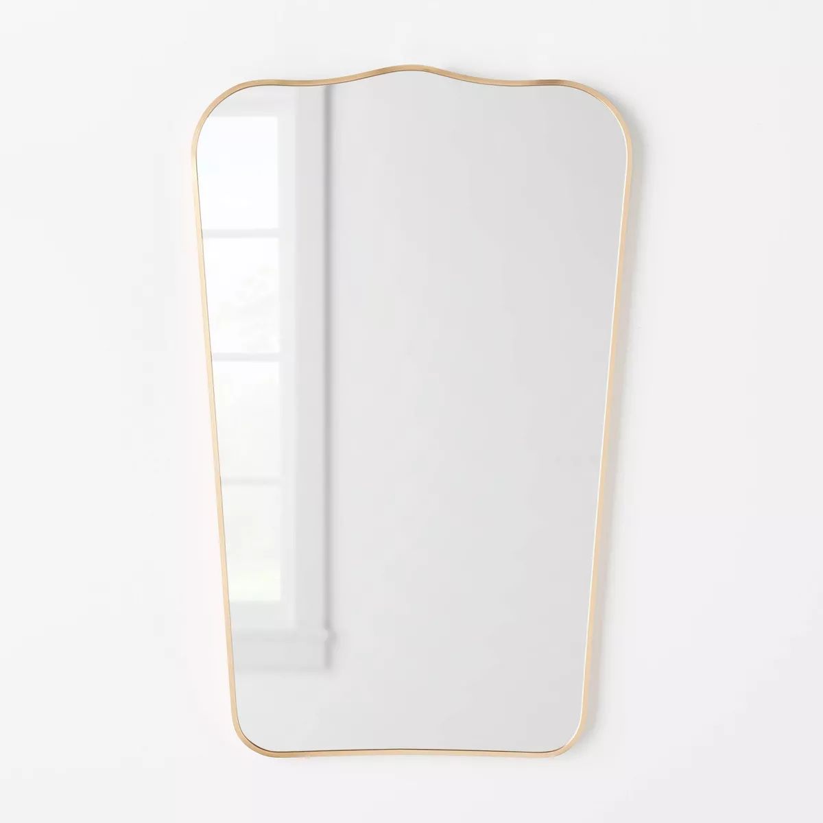 23" x 36" Metal Curved Top Mirror Gold - Threshold™ designed with Studio McGee | Target