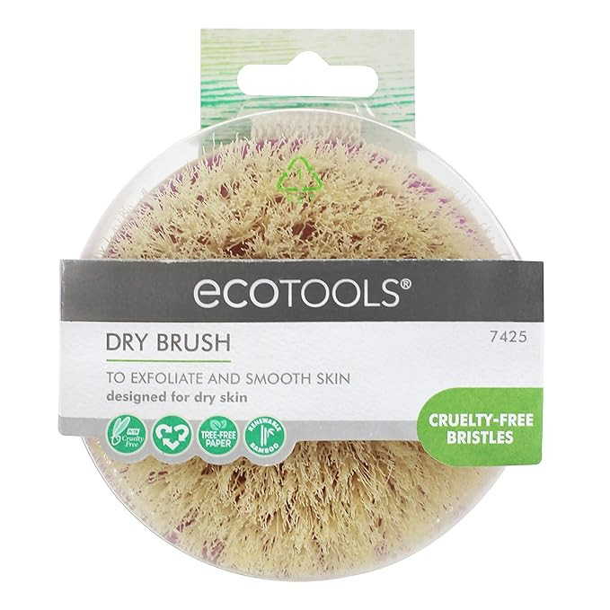 EcoTools Dry Brush, Gentle Exfoliating Scrubber For Skincare and Beauty, Pore Cleansing, Pink | Amazon (US)