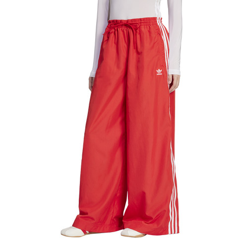 adidas Womens adidas Oversized Woven Track Pants - Womens Red/White Size XS | Foot Locker (US)