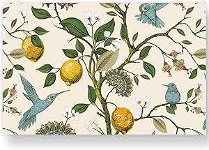 50 Pack Blue Bird Paper Place Mats Fresh Lemon Tree Disposable Placemat 11 x 17 Inch Vintage Deco... | Amazon (US)