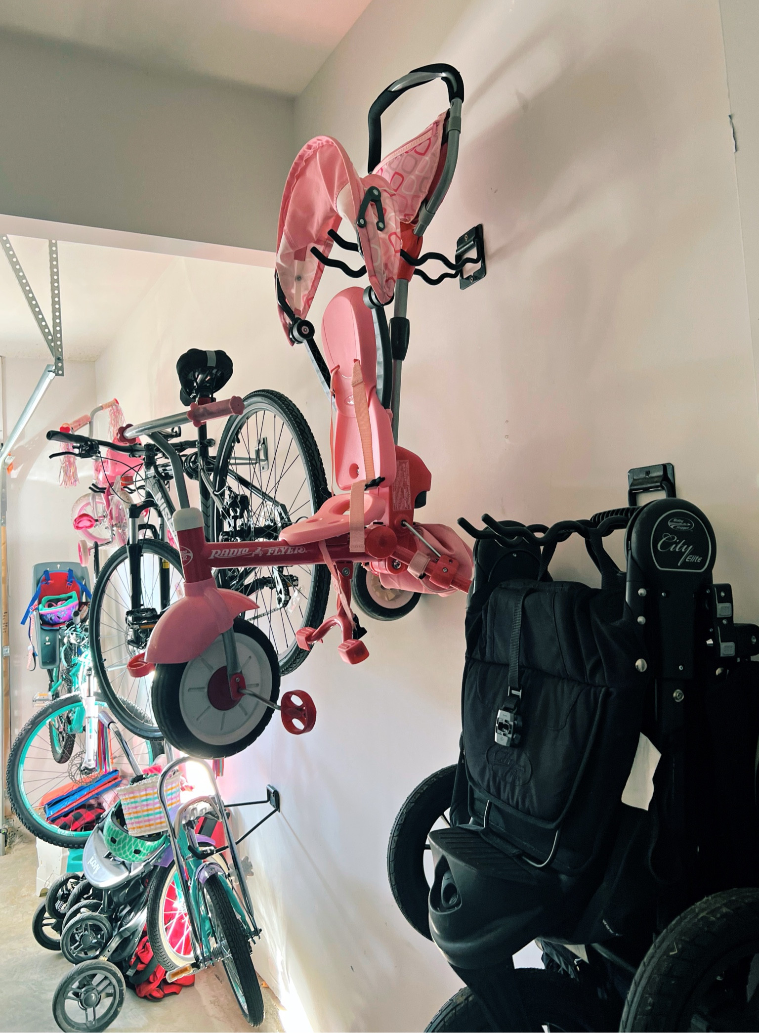 One of our favorite organization hacks for the garage is these bike and stroller racks!! We have so many things with the kids and this gets them out of our way and off the floor!!! 

#LTKkids #LTKhome #LTKfit