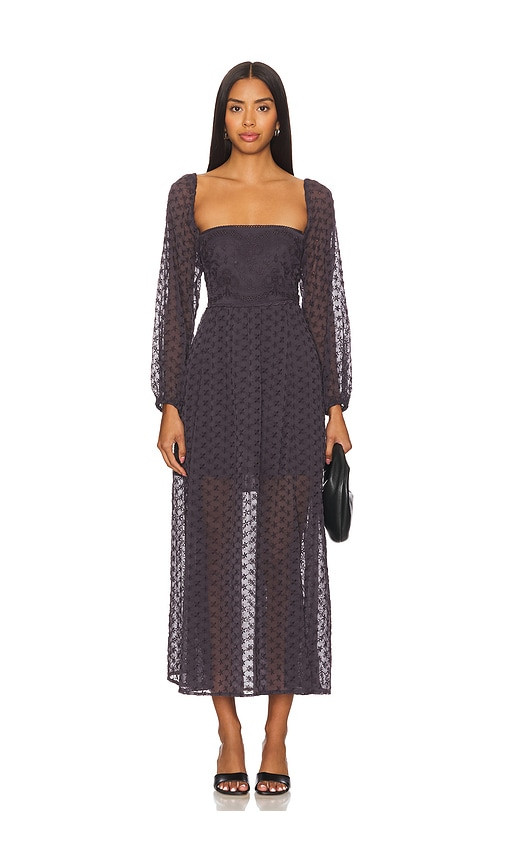Free People Malina Maxi Dress in Charcoal. - size XS | Revolve Clothing (Global)