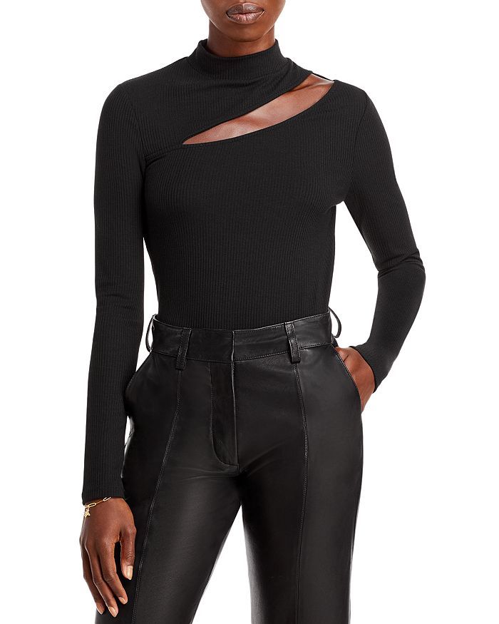Cut Out Rib Knit Top - 100% Exclusive | Bloomingdale's (US)