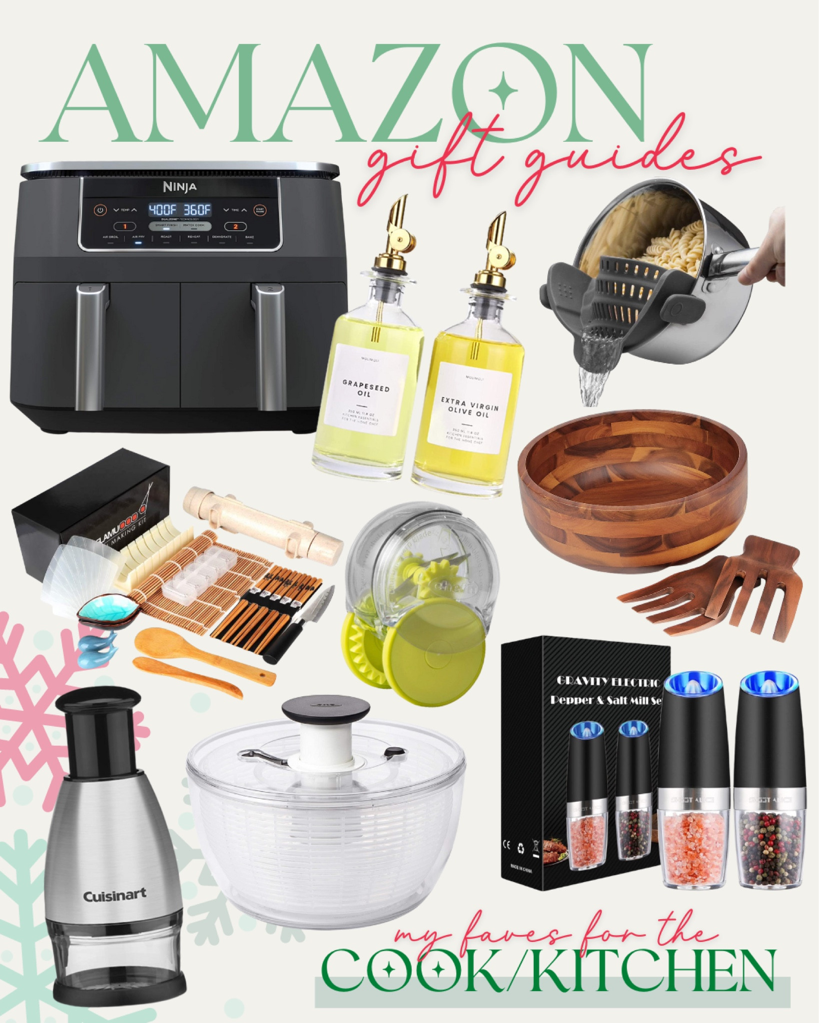 Amazon Gift Guides 
For The Cook / Kitchen 

#amazon #primegifts #kitchengadgets #kitchenmusthaves #kitchenfinds #kitchengifts 

#LTKHoliday #LTKGiftGuide #LTKhome
