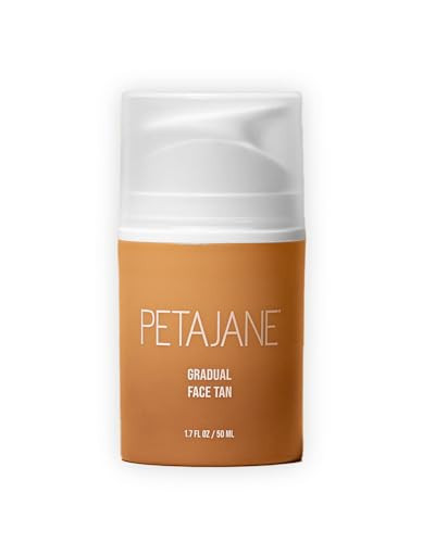 Peta Jane Gradual Tanning Face Lotion | Gentle, Buildable, Streak-Free Glow | Vegan, Non-Toxic, Cruelty-Free, Hydrating, Natural Finish, No Fake Tan Smell, 1.7 Fl Oz | Amazon (US)