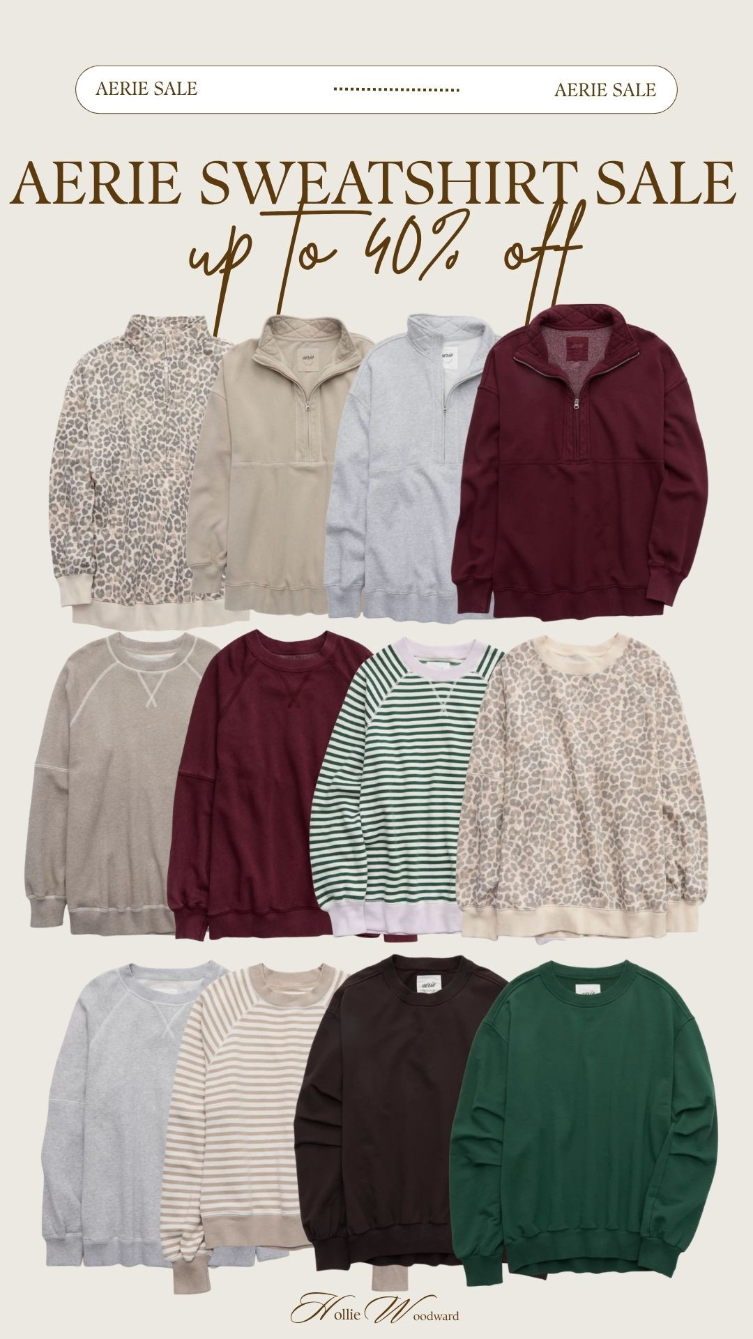 aerie sweatshirt sale alert!! just in time for fall 🤎 

 #LTKSaleAlert