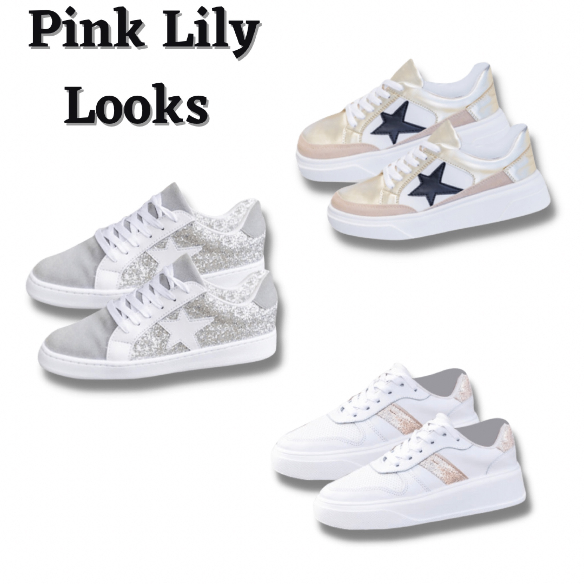 Marley Silver Sparkle Star Sneakers FINAL SALE