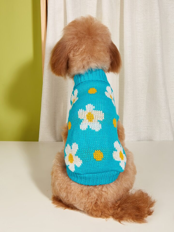 Floral Print Pet Sweater | SHEIN