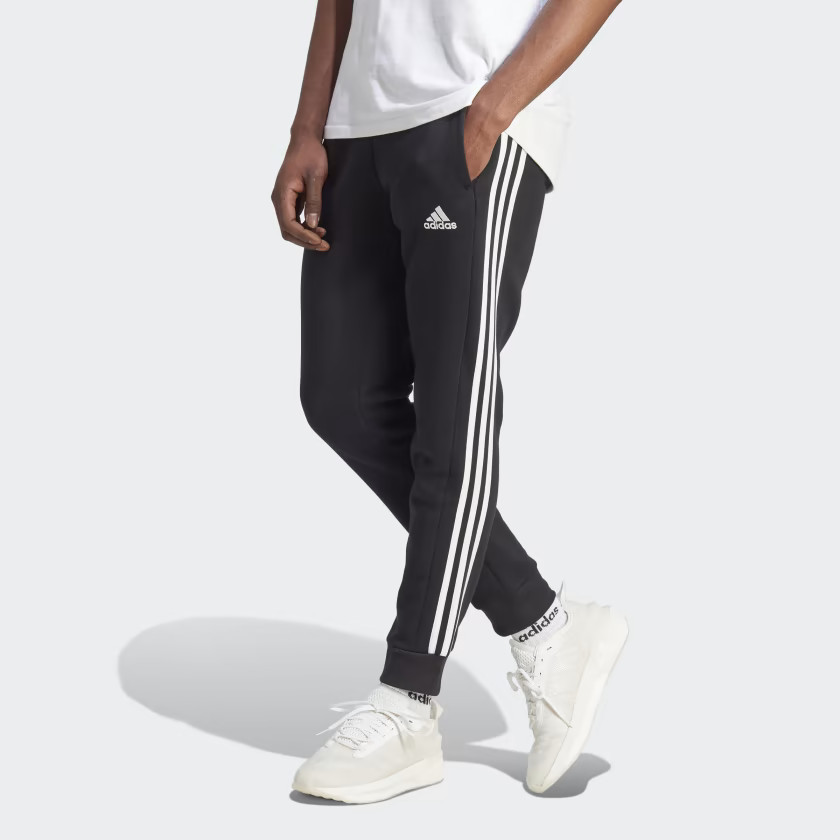 Essentials Fleece 3-Stripes Tapered Cuff Pants | adidas (US)