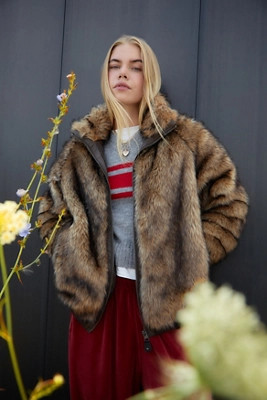 iets frans... Wade Faux Fur Coat | Urban Outfitters UK