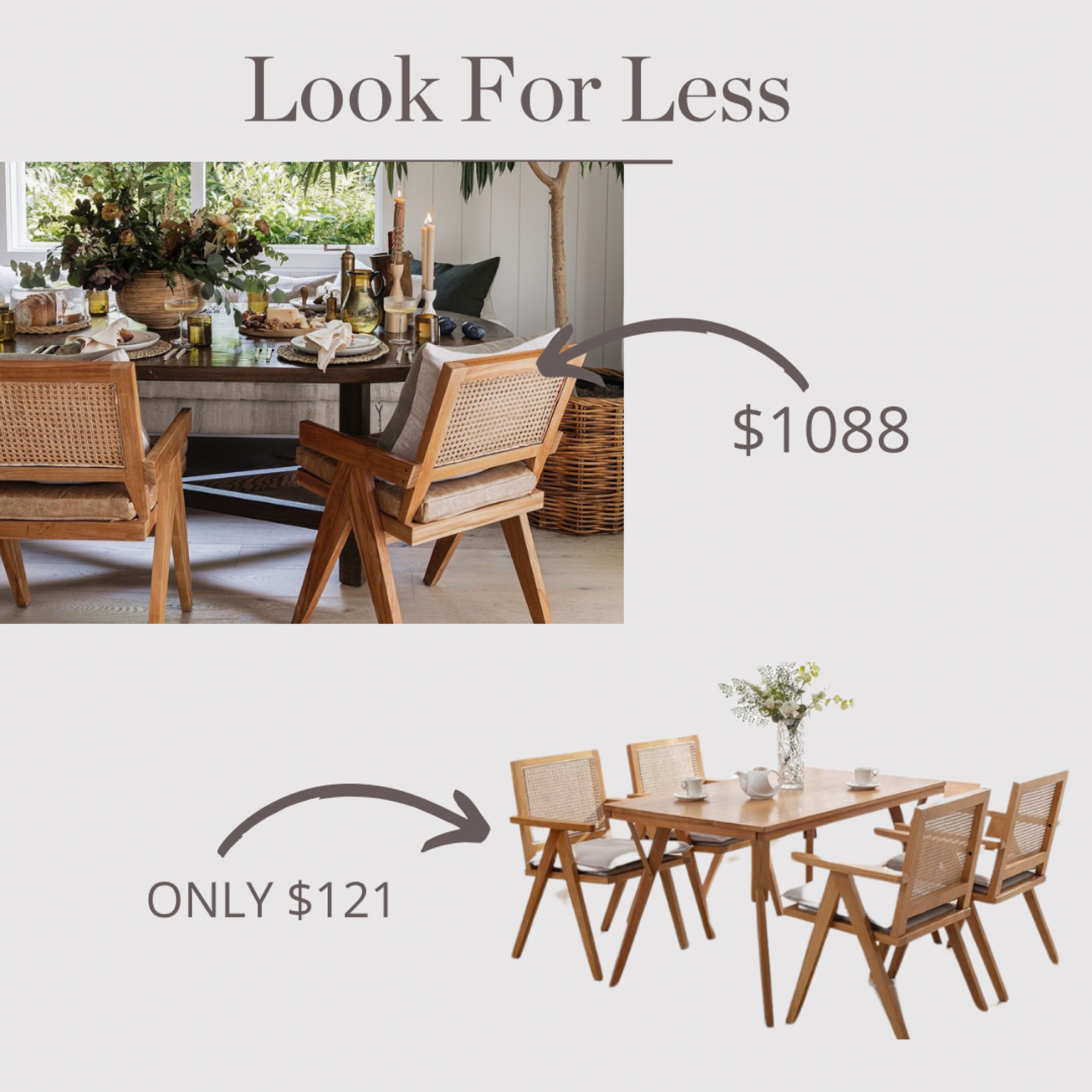 These dining room chairs are such a good look for less! 

#LTKhome #LTKfindsunder100 #LTKstyletip