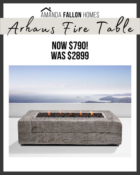 Amazing deal on this gorgeous and huge fire table from #Arhaus .

Fire pit. Fire table. Patio furniture. Outdoor furniture. Backyard furniture. Arhaus.

#LTKsalealert #LTKhome