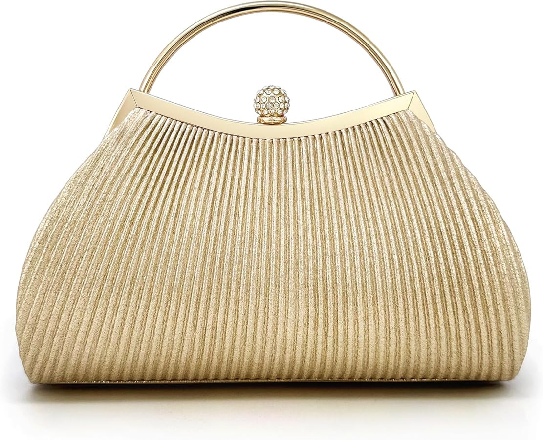 Clutch Purses for Women Evening Bags Party Clutches Handbag With Detachable Chain Strap for Cockt... | Amazon (US)