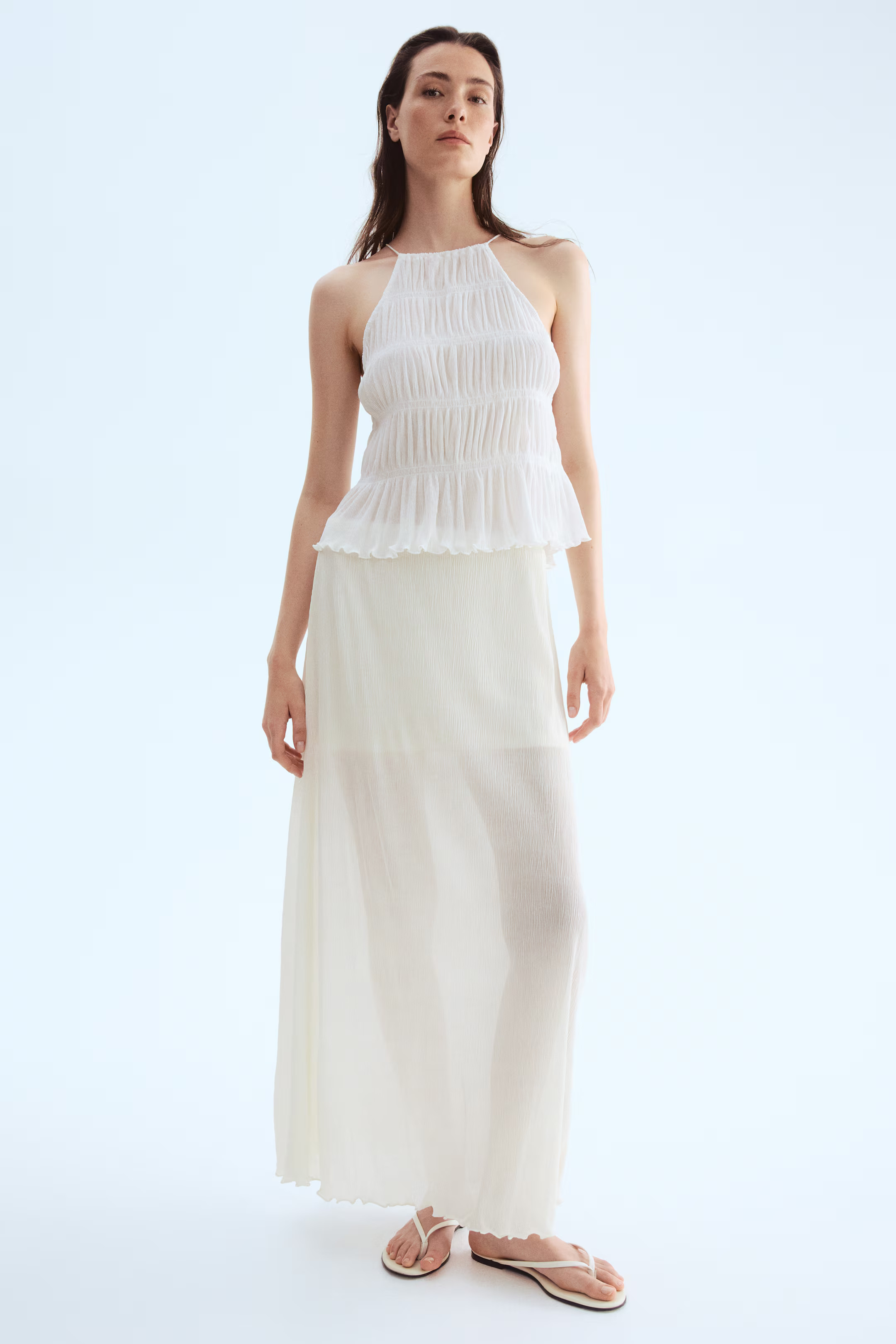Plissé Maxi Skirt | H&M (US + CA)