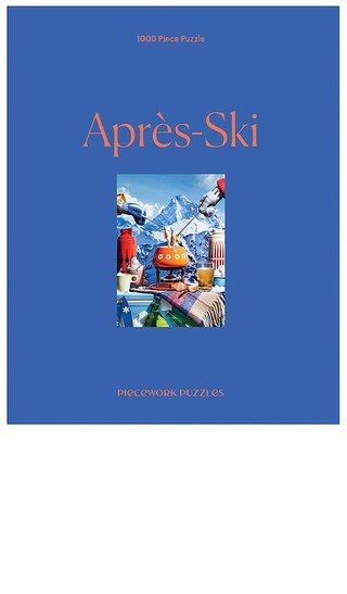 Piecework Apres Ski 1,000 Piece Puzzle in Blue. | Revolve Clothing (Global)