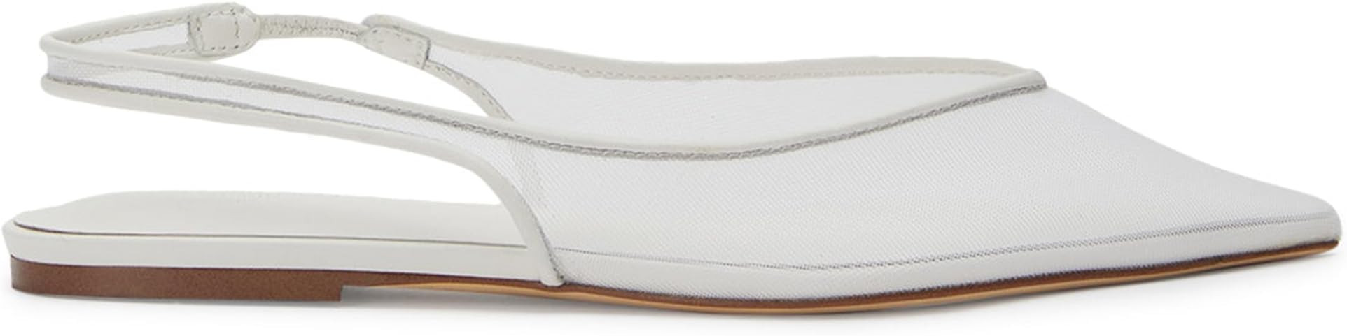 Mesh Flats for Women Pointed Toe Slingback Flats Slip On Casual Work Ballet Flats | Amazon (US)