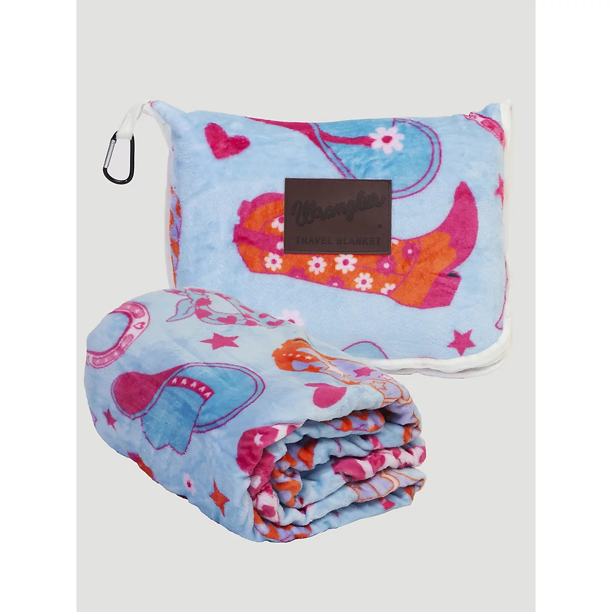 Wrangler Travel Blanket in Turquoise | Wrangler