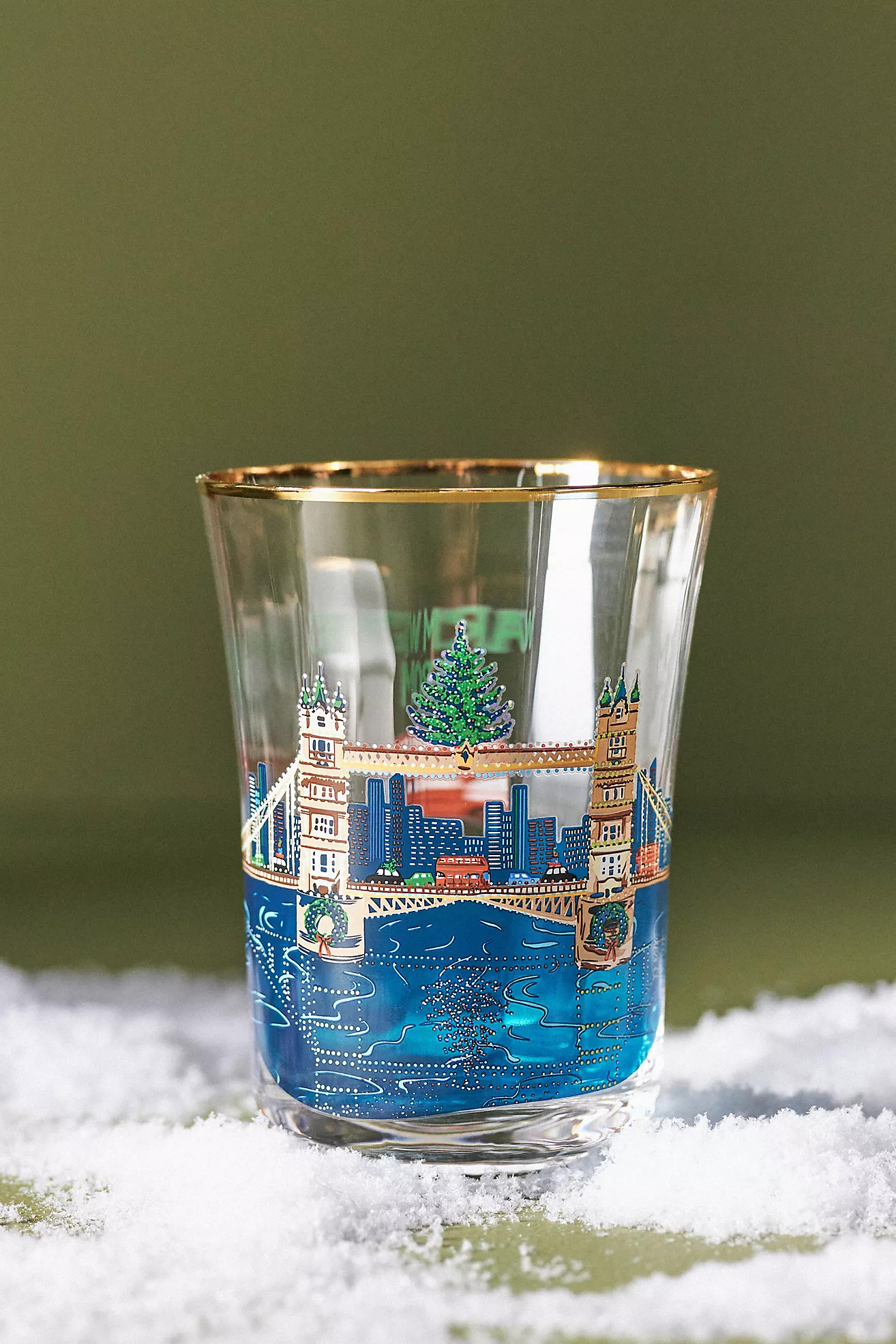 Holiday In The City Juice Glass | Anthropologie (US)