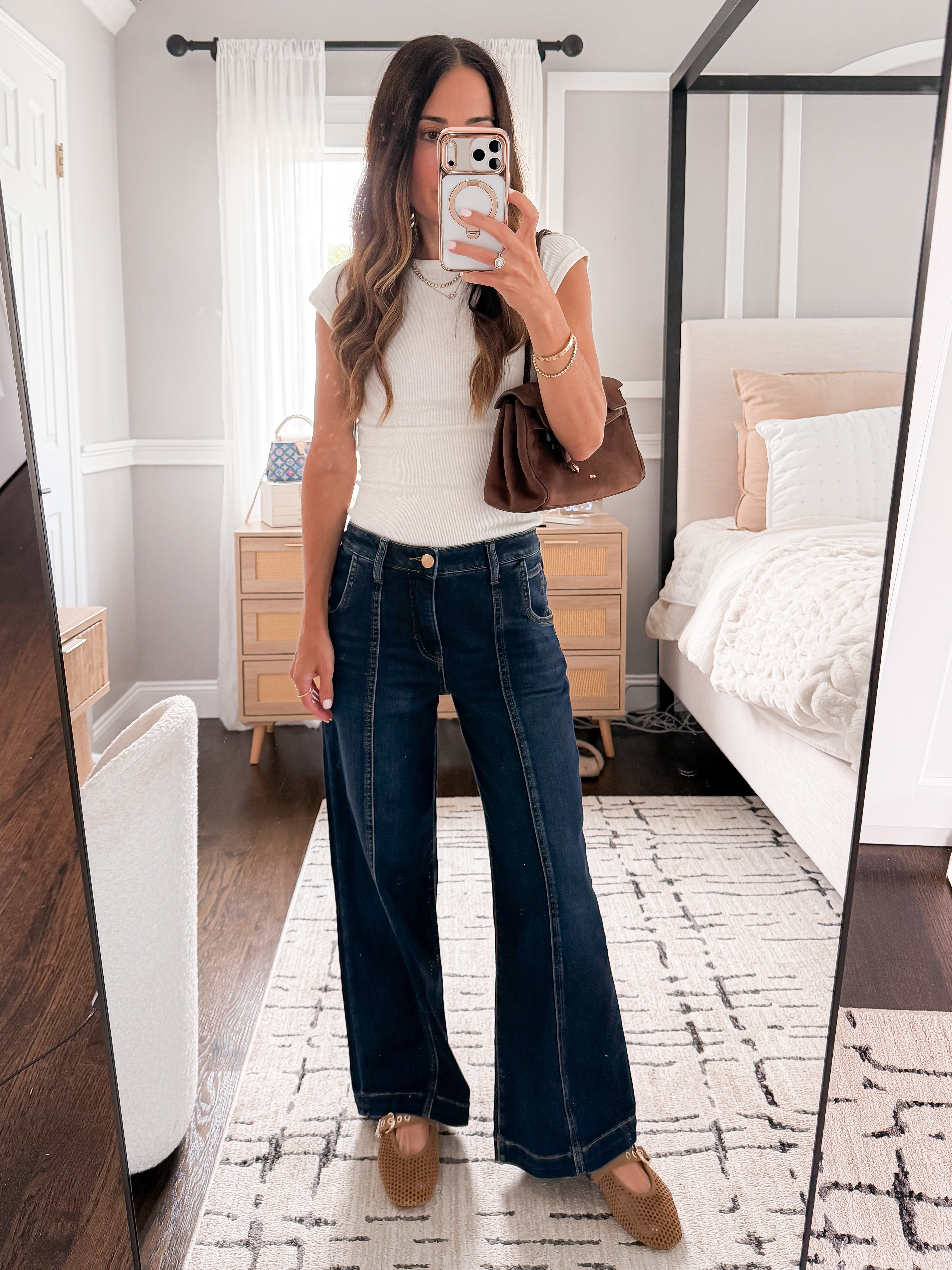 Always the best affordable denim in the sale. Love the front seam on these!

#LTKSaleAlert #LTKootd #LTKOver40