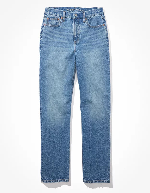 AE Strigid Curvy '90s Straight Jean | American Eagle Outfitters (US & CA)