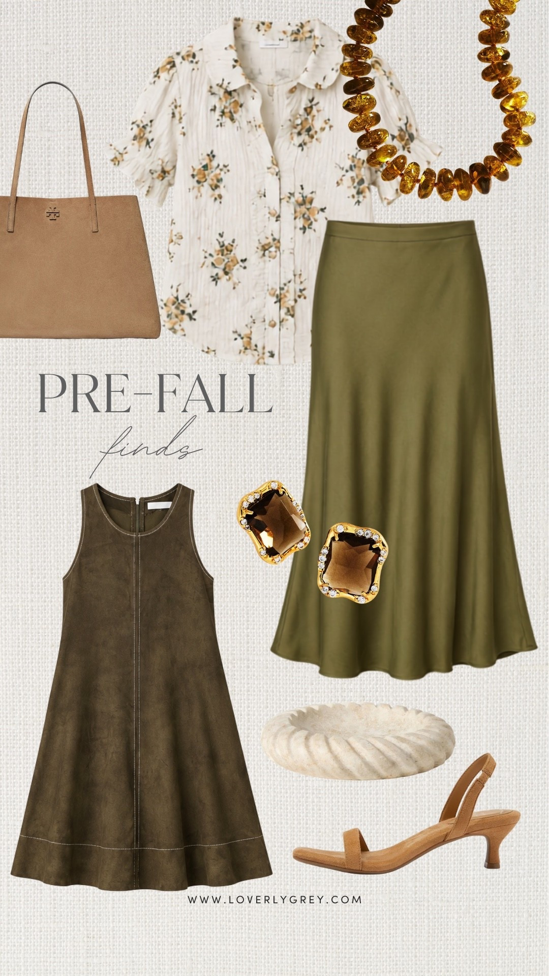 Olive green, warm neutrals, and rich textures make these pre-fall finds easy to wear now and into the new season. Shop satin skirts, faux suede dresses, floral blouses, and elevated accessories for effortless transitional outfits.

#LTKootd #LTKSeasonal #LTKWorkwear