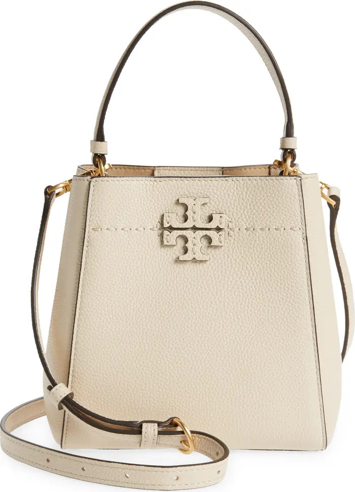 Tory Burch McGraw Small Leather Bucket Bag | Nordstrom | Nordstrom