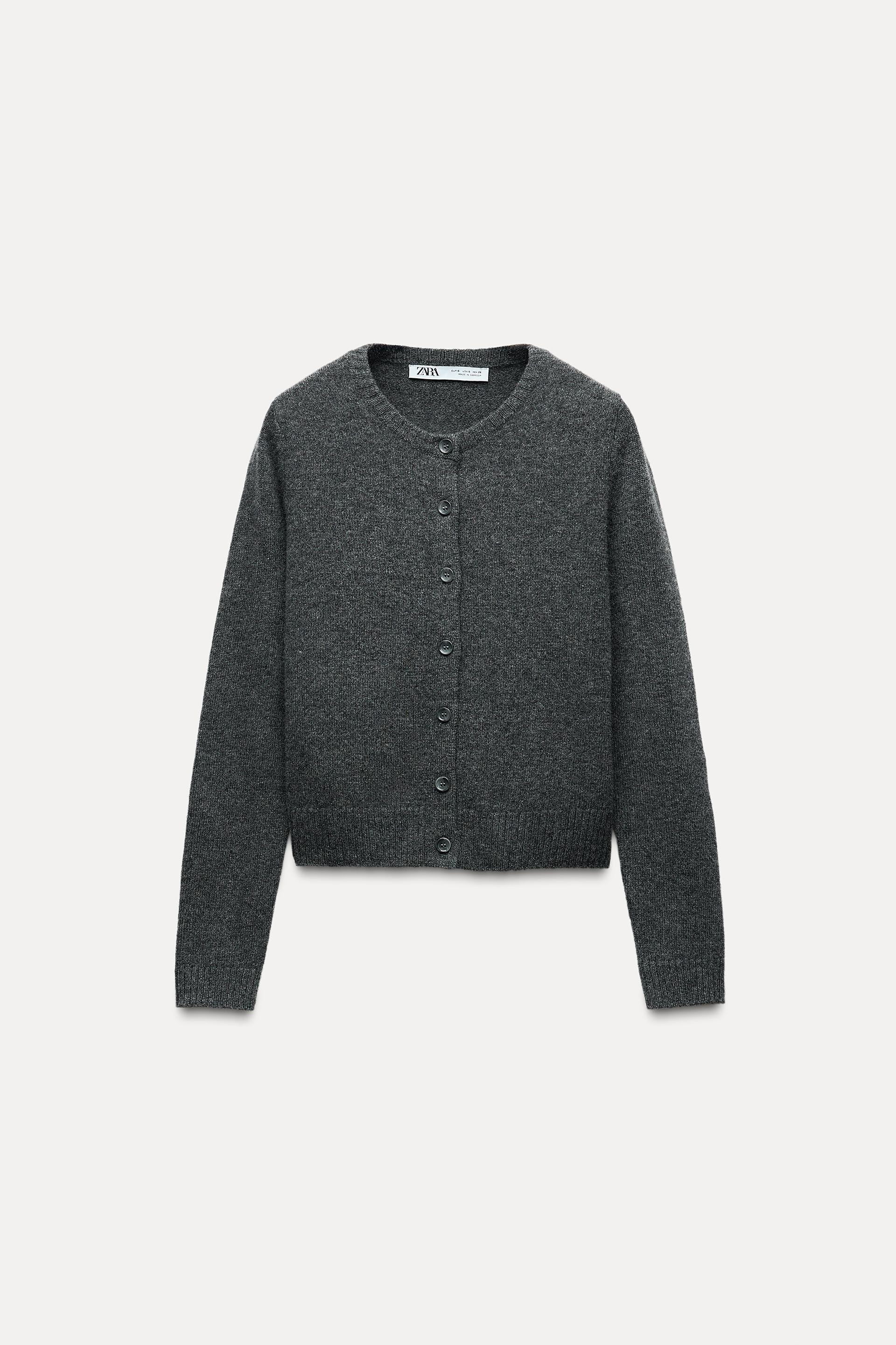 BASIC 100% WOOL CARDIGAN | Zara Canada