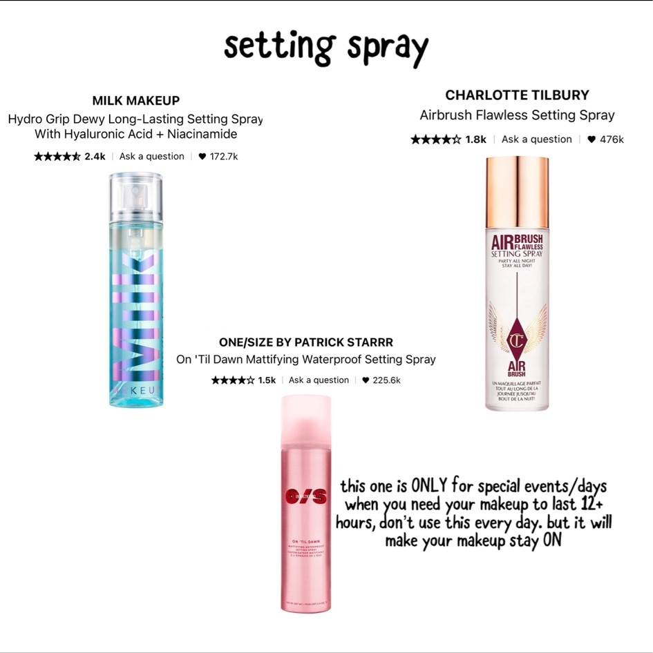 these will keep your makeup on allll day! 

#LTKBeauty #LTKStyleTip #LTKU