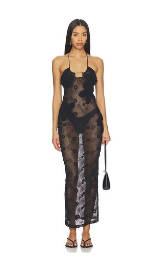 MORE TO COME Trina Maxi Dress in Black. - size M | Revolve Clothing (Global)