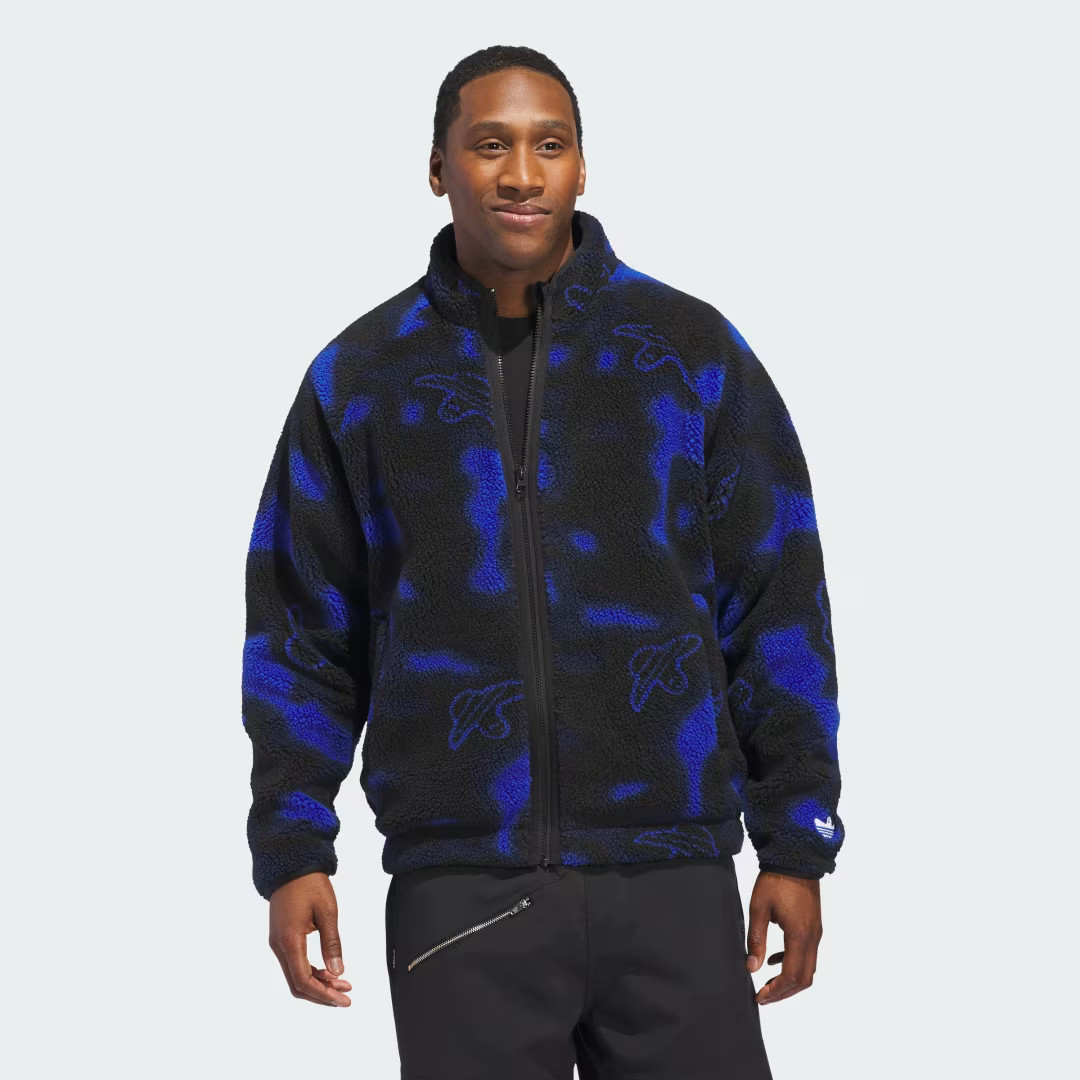 adidas Shmoofoil Fleece Jacket Royal Blue XS Mens | adidas (US)
