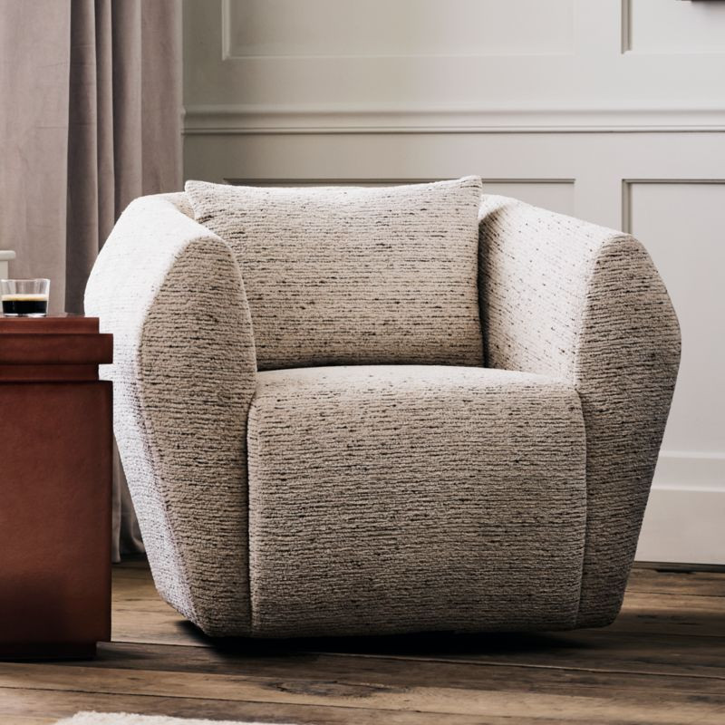 Tierra Swivel Accent Chair | Crate & Barrel