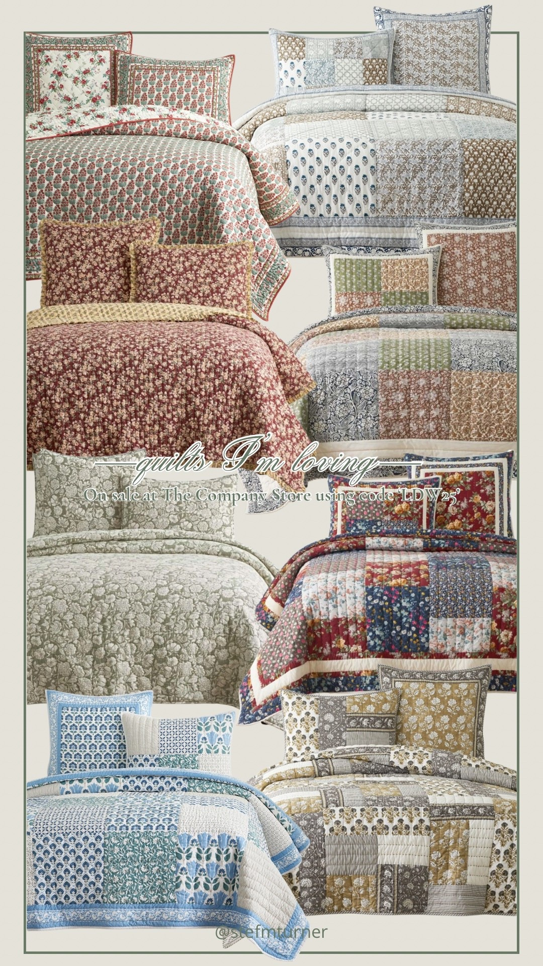 Now’s the time to stock up on quilts for this fall 🍂☕️ All these quilts and SO many more on sale for Labor Day. Use code ‘LDW25’ to save 30% off orders of 100+

#LTKSeasonal #LTKSaleAlert #LTKHome