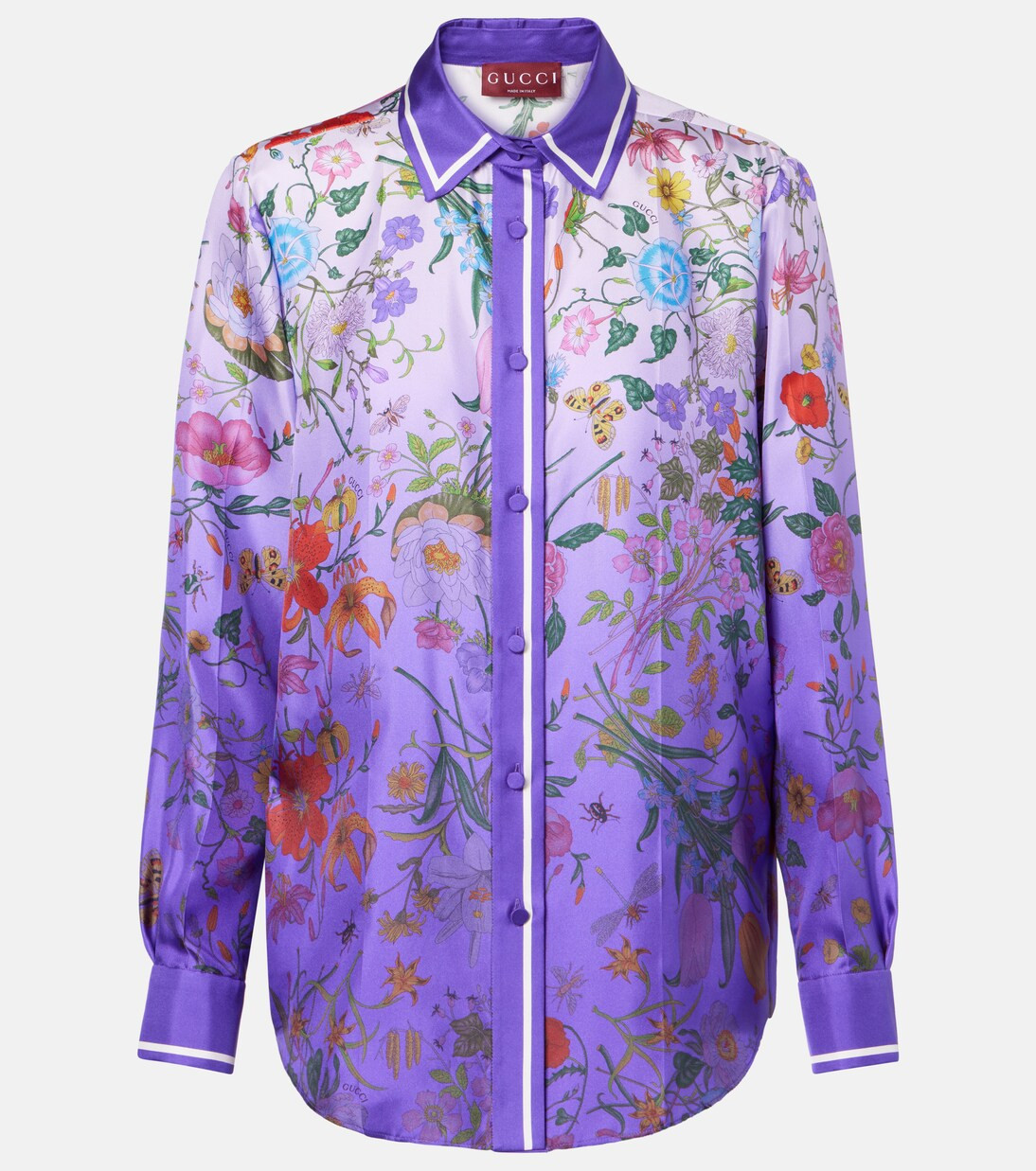 Floral silk shirt | Mytheresa (US/CA)