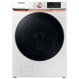 5 cu. ft. Extra Large Capacity Smart Front Load Washer in Ivory White with Super Speed Wash and S... | The Home Depot