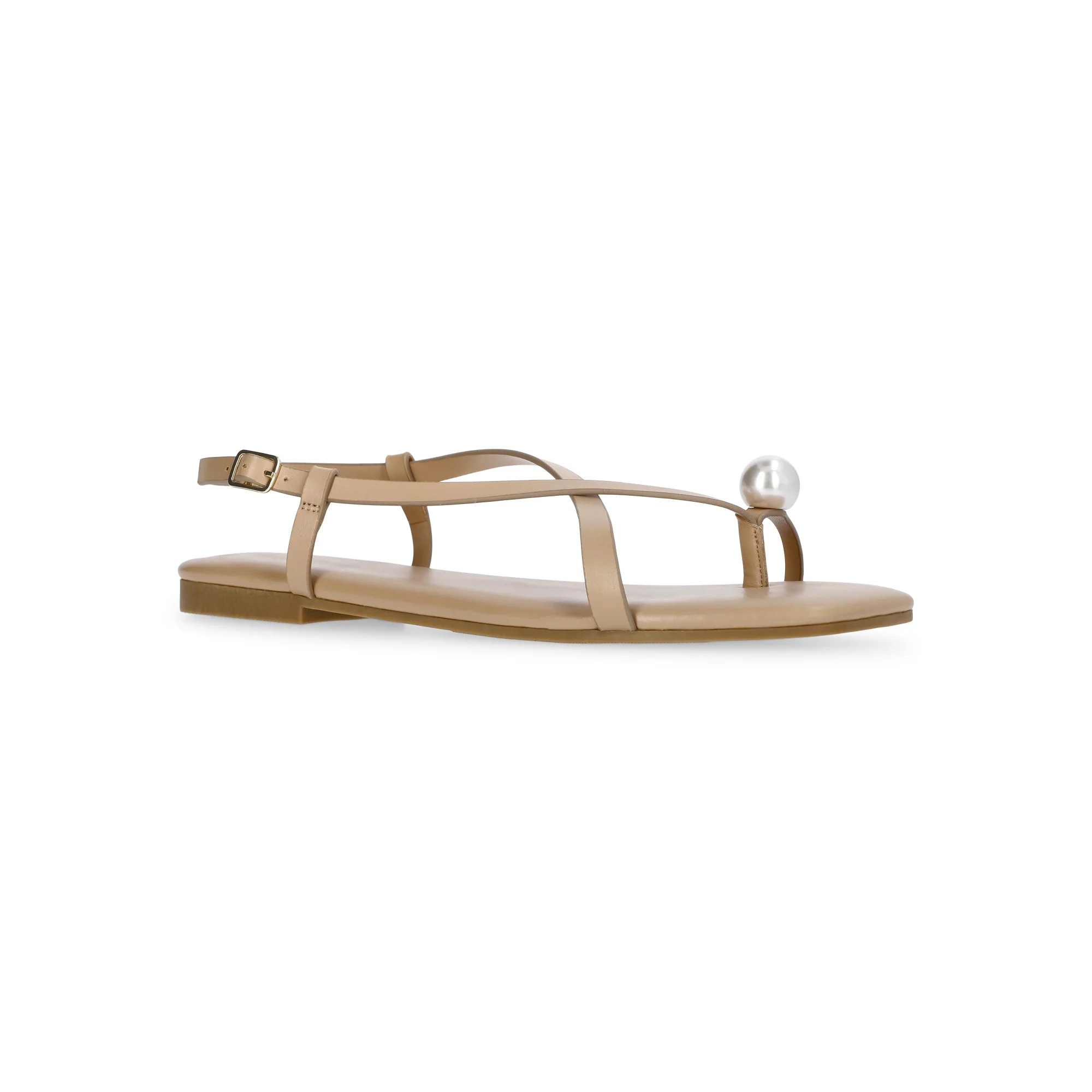 Time and Tru Women's Pearl Toe Ring Sandals | Walmart (US)
