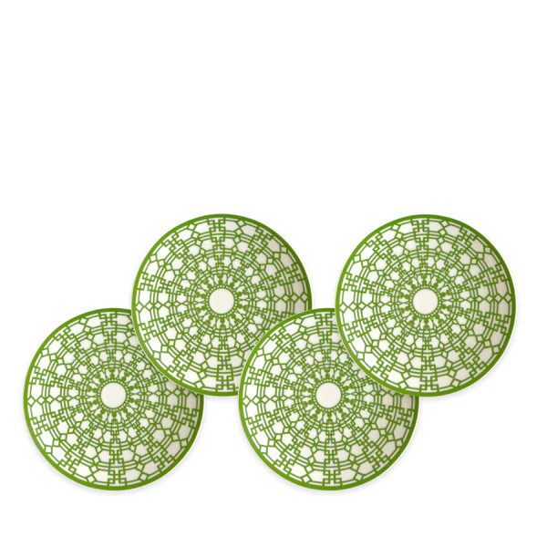 Newport Green Canapé Plates | Caskata