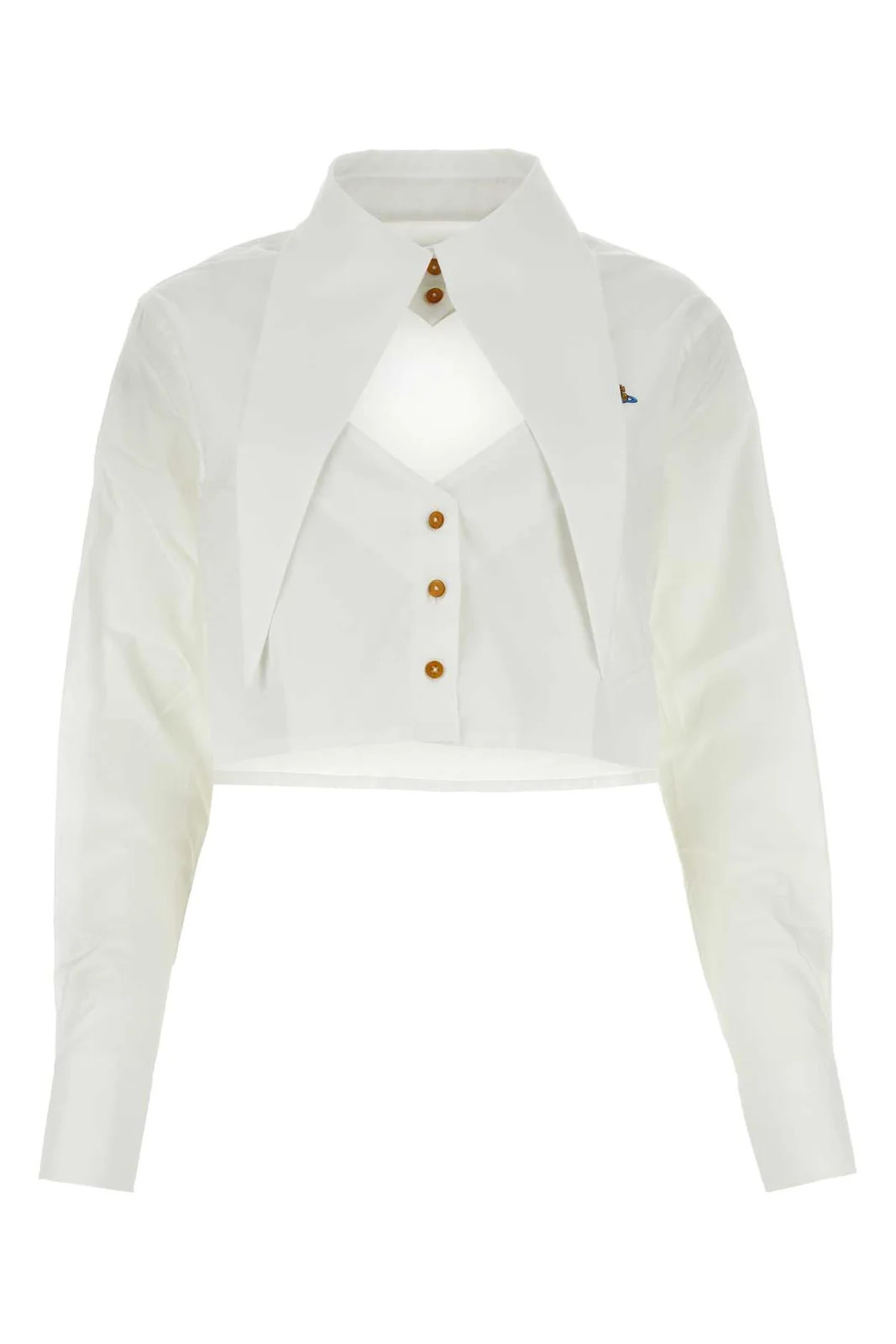 Vivienne Westwood Cut-Out Cropped Shirt | Cettire Global