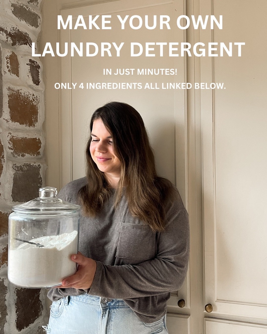 Homemade Laundry detergent Recipe:

3 bars of Fels Naptha soap
1 large box of Baking Soda
1 large box of Super Washing Soda & 
1 large box of Borax.

Everything you need is linked here. Full YouTube video is up on my channel 

https://youtube.com/@ludlamfamilyfarm?si=jJZjfpZEdcwiOWfx


#diy laundry soap. Works so good on keep my farm kids clothes clean and stain free! It also stretches so much longer than store bought.

#LTKmomlife #LTKHome