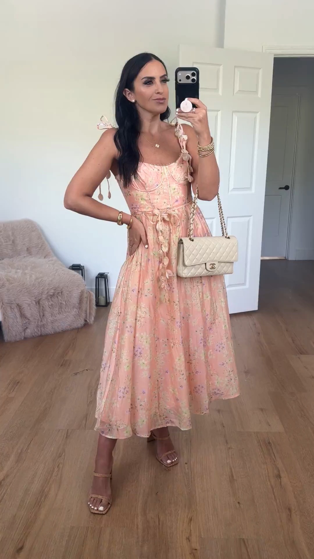Fully back in stock
Halcyon Floral Print A-Line Dress
ASTR the Label wearing size small