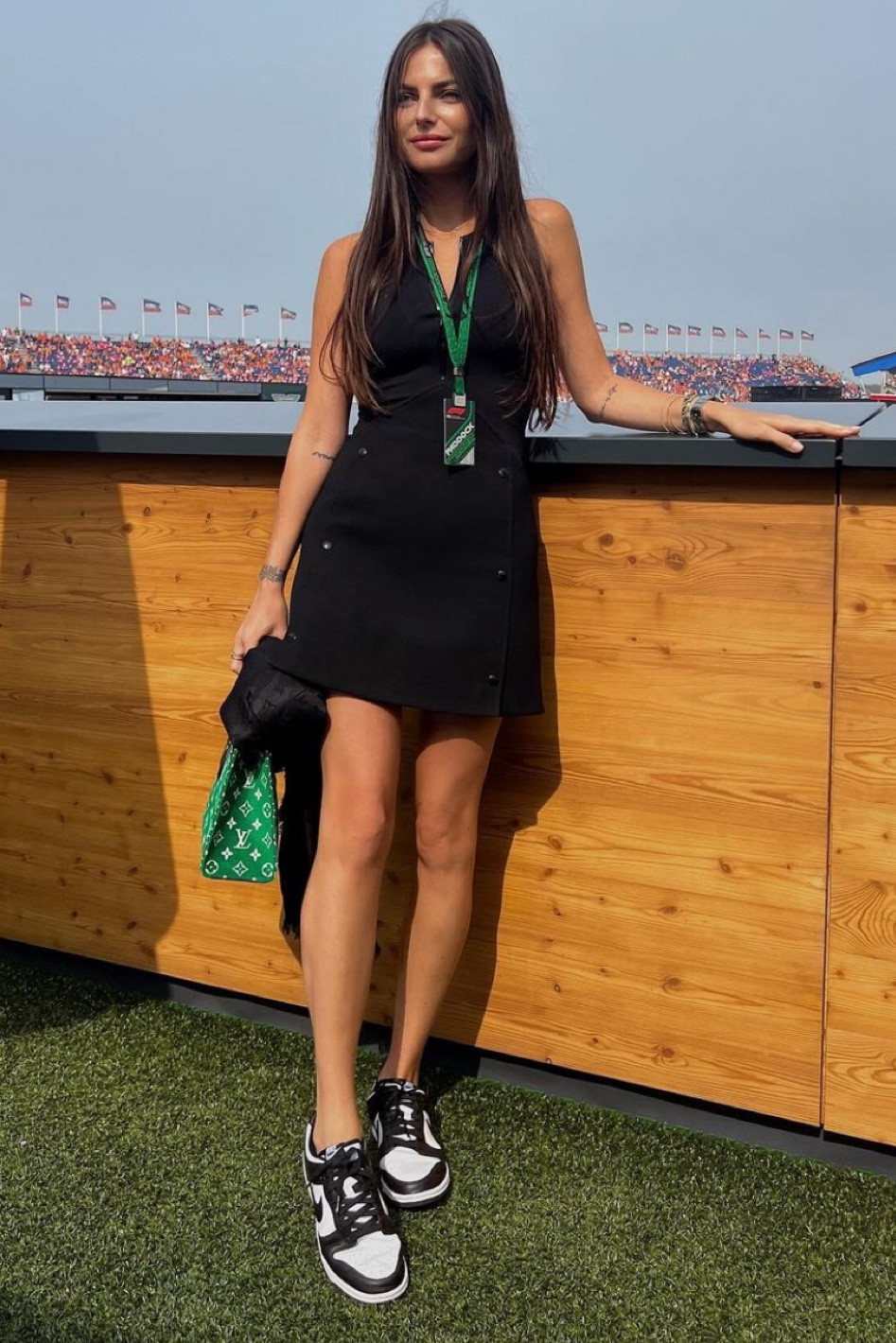 Loving this all black Louis Vuitton look from Kelly Piquet with Nike dunks

#LTKstyletip