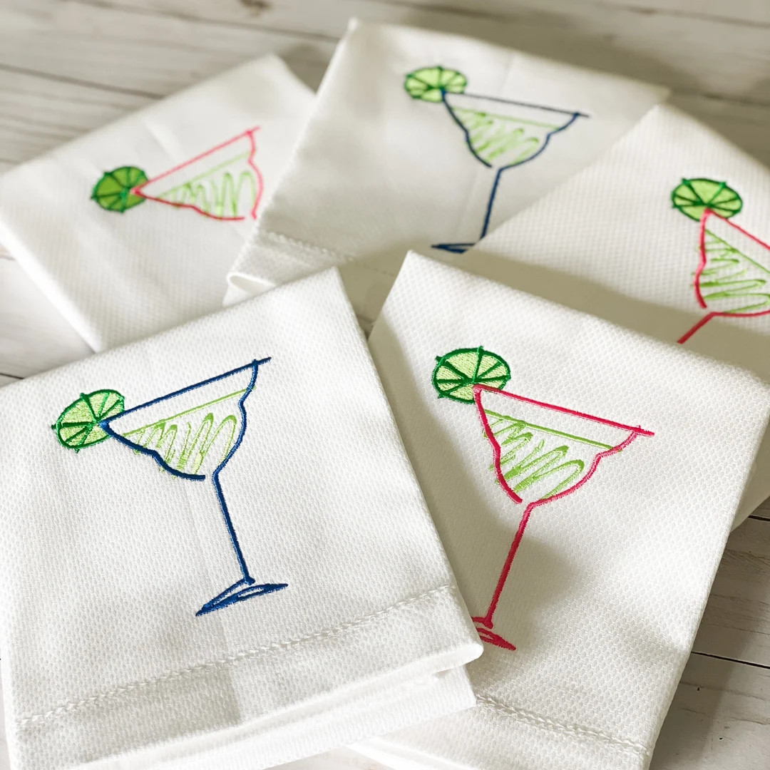 Embroidered Hand Towel Decorative Tea Towel Cotton Towel - Etsy | Etsy (US)